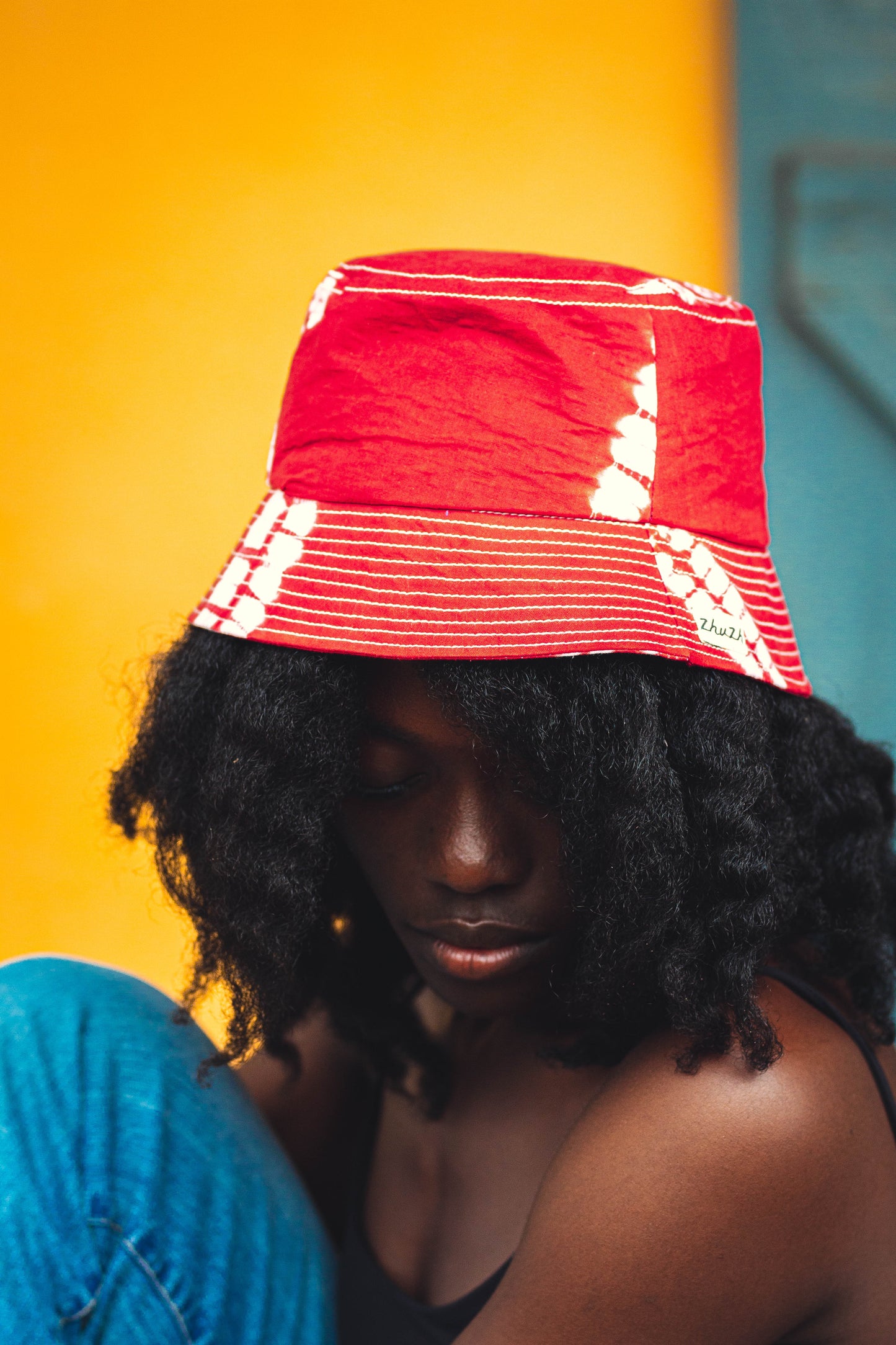Red Batik Bucket Hat