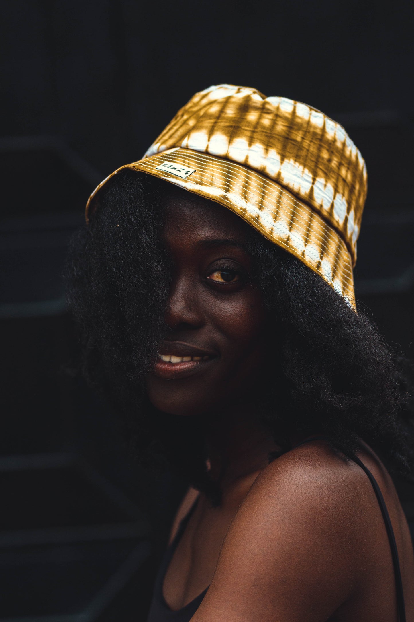 Yellow Batik Bucket Hat