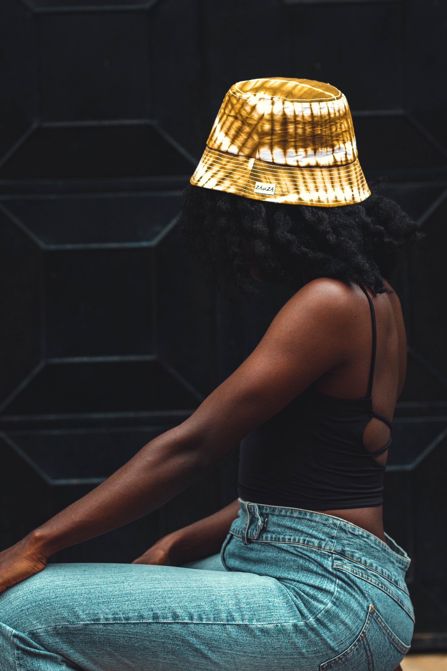 Yellow Batik Bucket Hat