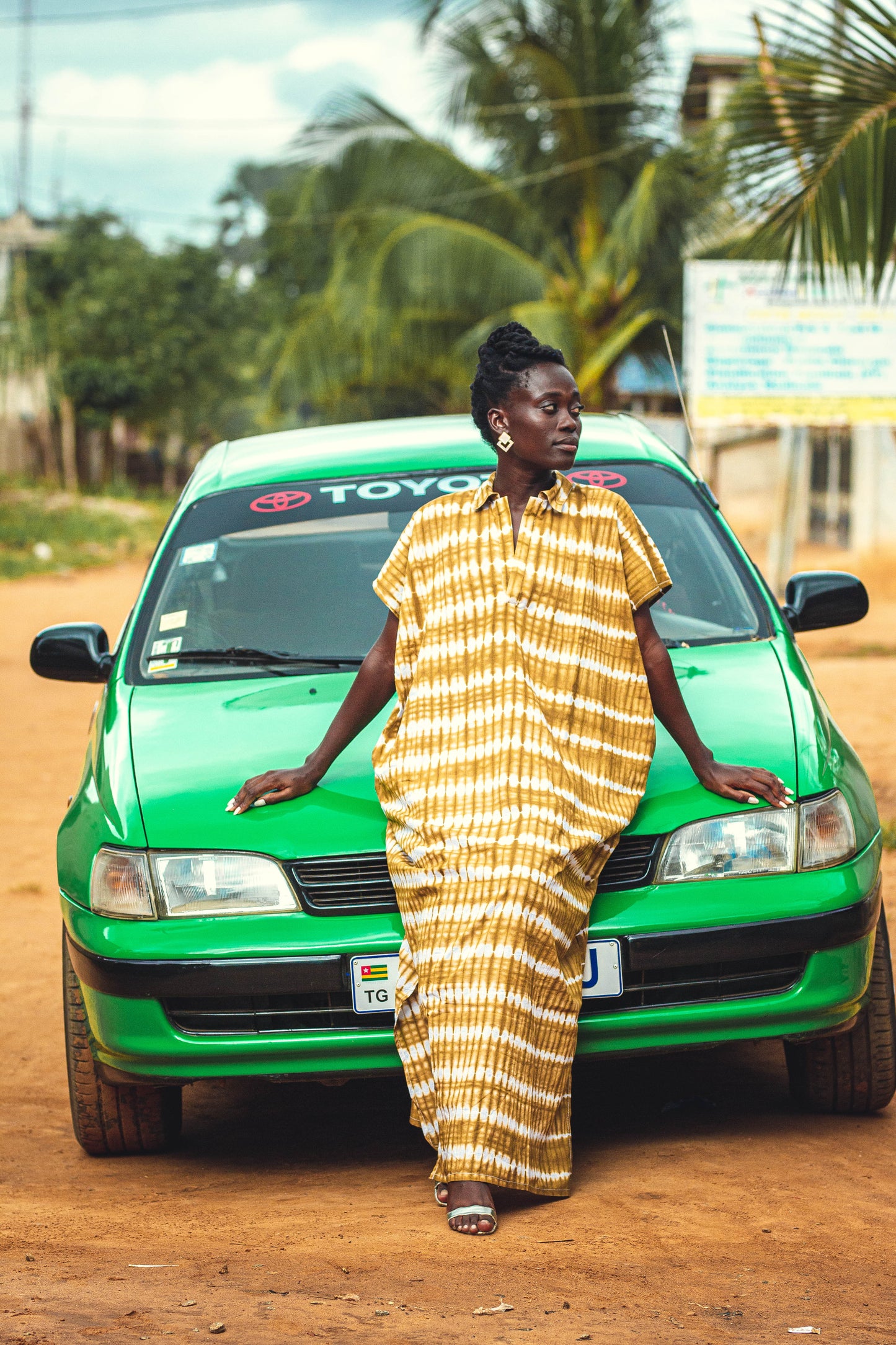 Yellow Batik Boubou