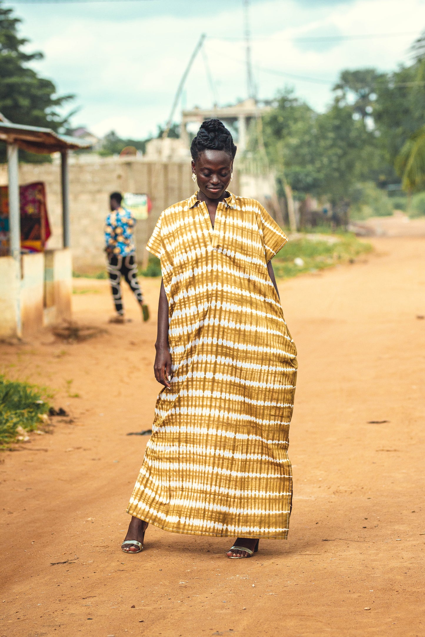 Yellow Batik Boubou