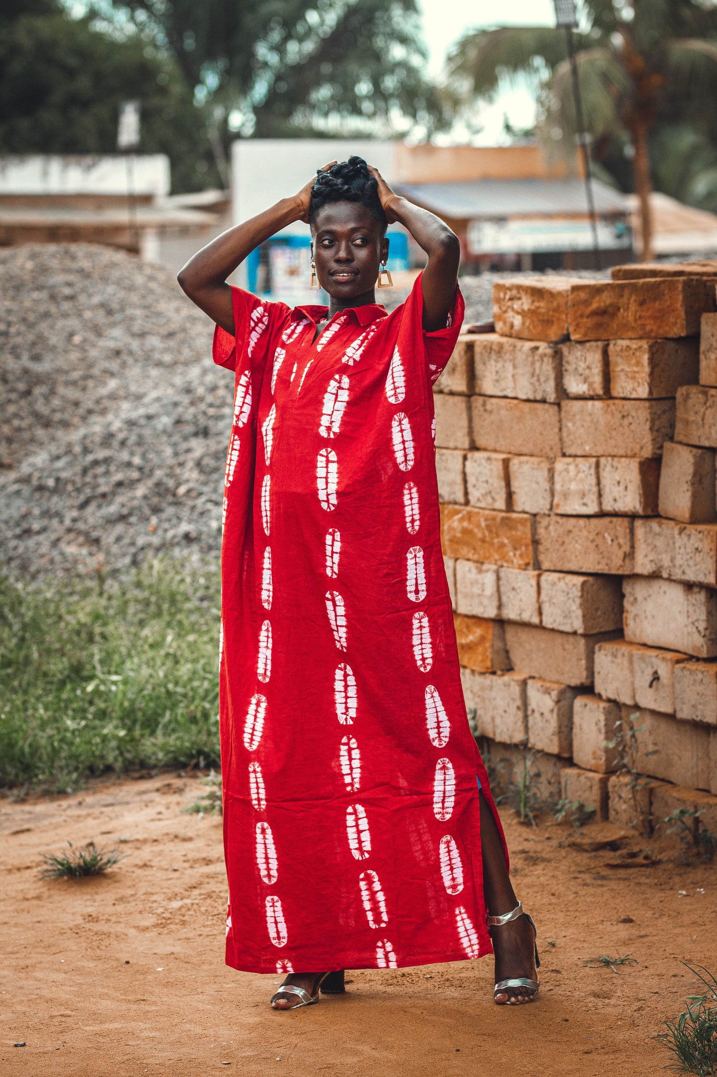 Red Batik Boubou