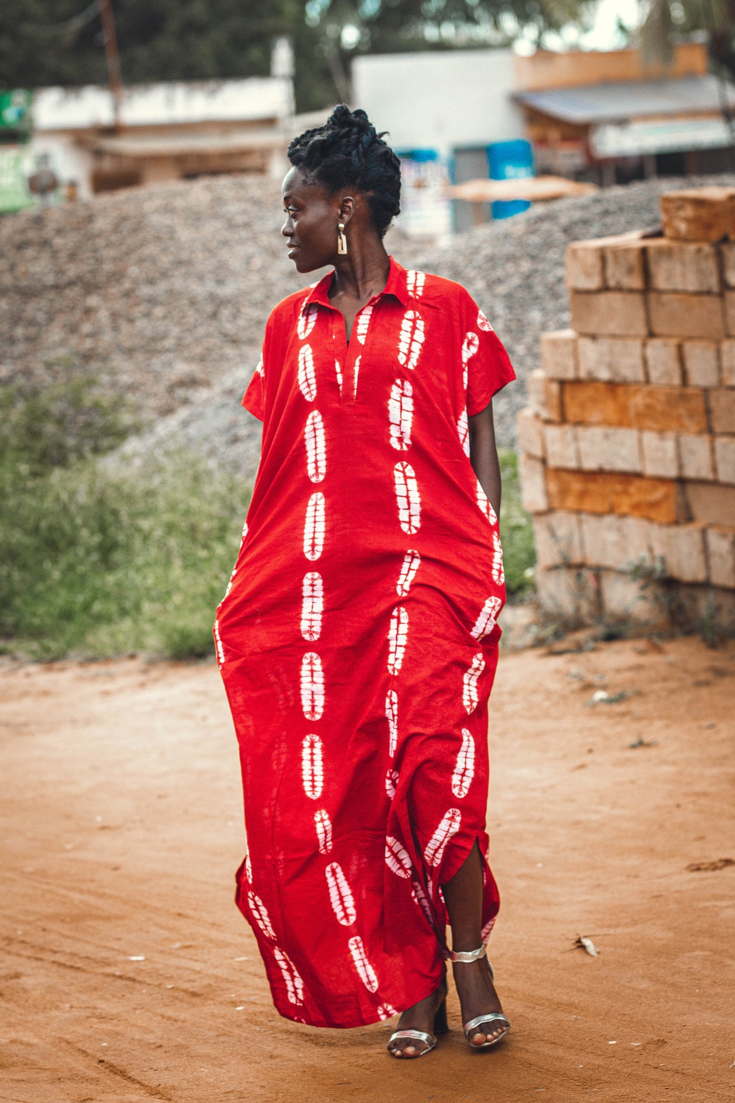 Red Batik Boubou